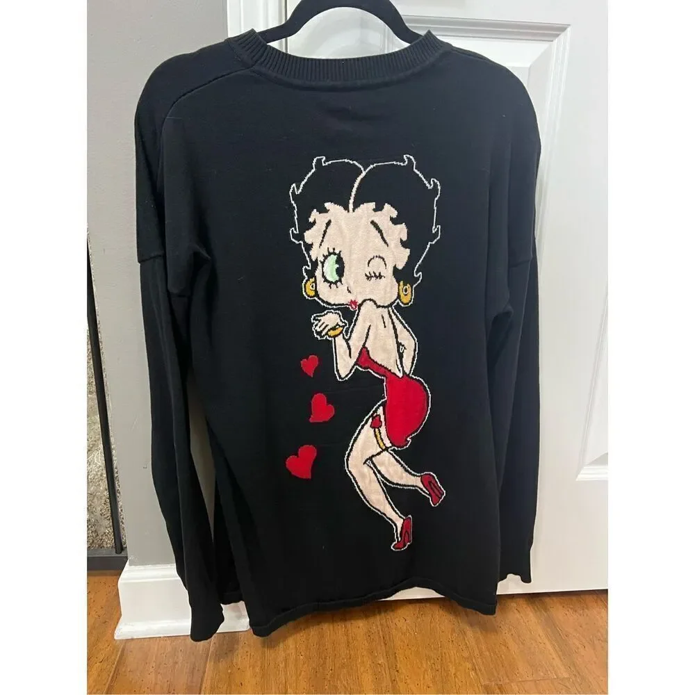 Dolls kill x betty boop oversized sweater